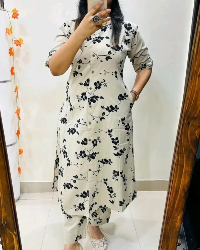 Leaf Skin Print Two Piece Set